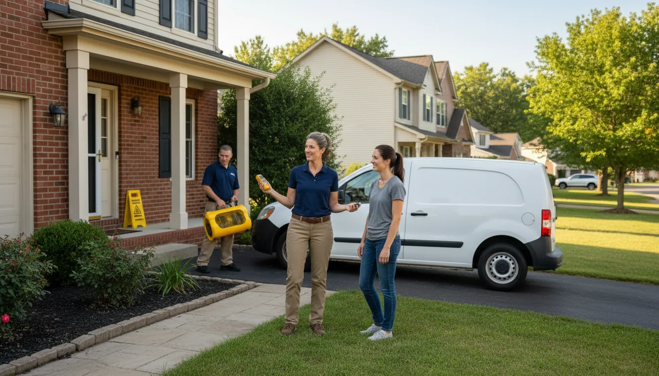 Residential water damage restoration in Princeton, IA